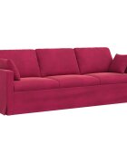 vidaXL Pohovka Víno červené 228 x 78 x 80 cm Zamat