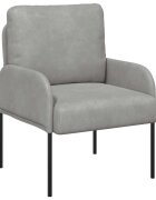 vidaXL Pohovky s vankúšom 55cm Svetlosivá Preglejka