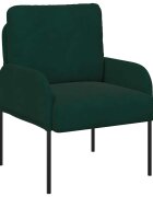 vidaXL Pohovky s vankúšom 55cm Tmavozelená Preglejka
