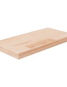 vidaXL Polica 40x20x25 cm neošetrený dubový masív