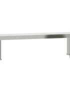 vidaXL Polica na pracovný stôl 110x30x35 cm nehrdzavejúca oceľ