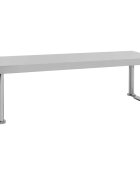 vidaXL Polica na pracovný stôl 120x30x35 cm nehrdzavejúca oceľ