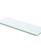 vidaXL Poličky 2 ks panel z priehľadného skla 60x15 cm