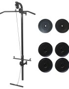 vidaXL Posilňovacia veža montovaná na stenu so závažiami 40 kg