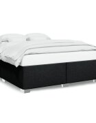 vidaXL Posteľ bez matraca čierny 200x200 cm látka