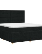 vidaXL Posteľ boxspring s matracom Čierna 140 x 190 cm Látka