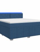 vidaXL Posteľ boxspring s matracom Modrá 140 x 200 cm Látka