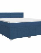vidaXL Posteľ boxspring s matracom Modrá 140 x 200 cm Látka