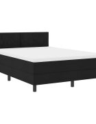 vidaXL Posteľ s pružinovým rámom Čierna 160 x 200 cm látka
