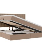 vidaXL Postel s úložným prostorem a LED svetlom Kapsulín 200 x 200 cm
