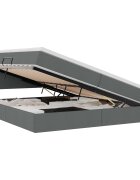 vidaXL Postel s úložným prostorem a matrací Tmavo šedá 200 x 200 cm
