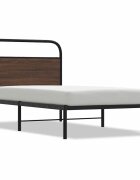 vidaXL Posteľný rám bez matraca 90x190 cm hnedý dub kompozitné drevo