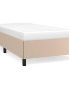 vidaXL Posteľný rám bez matraca kapučínový 100x200 cm umelá koža
