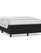 vidaXL Posteľný rám boxspring s matracom čierny 160x210 cm zamat