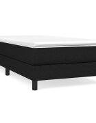 vidaXL Posteľný rám boxspring s matracom čierny 80x200 cm látka