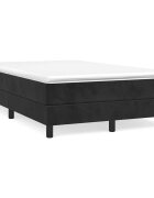 vidaXL Posteľný rám s boxspringom čierna 120x200 cm zamat