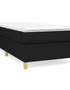 vidaXL Posteľný rám s boxspringom Čierna 90x190cm Látka