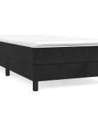 vidaXL Posteľný rám s boxspringom čierny 100x200 cm zamat