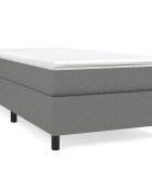 vidaXL Posteľný rám s boxspringom tmavosivá 100x200 cm látka