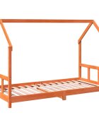 vidaXL Posteľný rám voskovo hnedý 90x190 cm masívna borovica