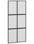 vidaXL Posuvné dvere čierne 1025x205 cm tvrdené sklo a hliník
