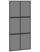 vidaXL Posuvné dvere čierne 1025x205 cm tvrdené sklo a hliník