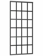 vidaXL Posuvné dvere ESG sklo a hliník 90x205 cm čierne