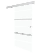 vidaXL Posuvné dvere s jemným zatváraním ESG sklo a hliník 90x205 cm