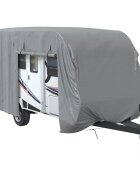vidaXL Poťah na karavan sivý 610x250x220 cm netkaná textília