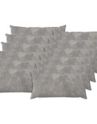 vidaXL Poťah na podložku 12 pcs HEERLEN Svetlosivá 40 x 80 cm