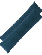 vidaXL Poťah na podložku 2 ks HEERLEN Modrá 40 x 145 cm Zamat
