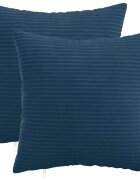 vidaXL Poťah na podložku 2 pcs HEERLEN Námornícka modrá 45 x 45 cm