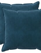 vidaXL Poťah na podložku 2 pcs HOUTEN Modrá 55 x 55 cm Zamat
