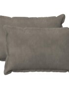 vidaXL Poťah na podložku 2 pcs HOUTEN Svetlosivá 50 x 75 cm Zamat