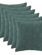 vidaXL Poťah na podložku 6 pcs HEERLEN Morsky modrá 45 x 45 cm