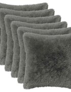 vidaXL Poťah na podložku 6 pcs HEERLEN Svetlosivá 45 x 45 cm PV fleece