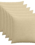 vidaXL Poťah na podložku 6 pcs HEERLEN Zelená šedá 80 x 80 cm manšestr