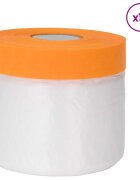 vidaXL Prachový list s lepiacou páskou 12 ks Priehľadná 55 x 3300 cm