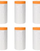 vidaXL Prachový list s lepiacou páskou 6 ks Priehľadná 110 x 3300 cm