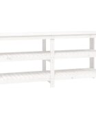 vidaXL Pracovná lavica biela 181x50x80 cm masívna borovica