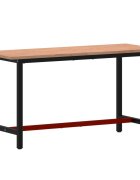 vidaXL Pracovný stôl 150x55x815 cm masívny buk a kov