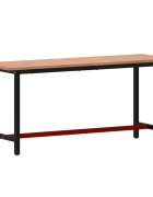 vidaXL Pracovný stôl 180x55x815 cm masívny buk a kov