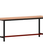 vidaXL Pracovný stôl 200x55x815 cm masívny buk a kov