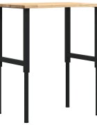 vidaXL pracovný stôl 80x60x(715-98) cm masívny dub