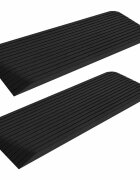 vidaXL Prahové rampy 2 ks 110x41x5 cm guma