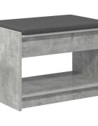 vidaXL Predsieňová lavica Betónovo Sivá 63 x 38 x 45 cm
