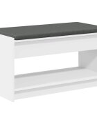 vidaXL Predsieňová lavica Biely 83 x 38 x 45 cm
