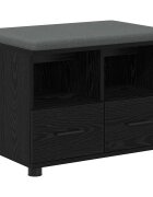 vidaXL Predsieňová lavica Čierny Dub 60 x 38 x 46 cm