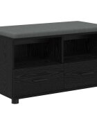 vidaXL Predsieňová lavica Čierny Dub 80 x 38 x 46 cm