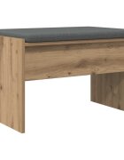 vidaXL Predsieňová lavica Remeselný dub 63 x 38 x 40 cm